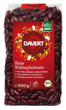 (MHD: 07.06.24) Rote Kidneybohnen, BIO, Davert, 500g