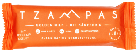 TZAMPAS Energy Bar Golden Milk, BIO, ETHCL Food Labs, 40g