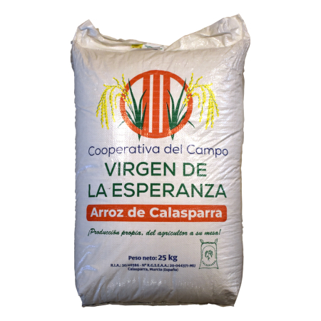 Calasparra Rundkornreis, BIO, Virgen de la Esperanza, 25kg