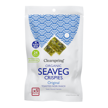 Seaveg Crispies, BIO, Clearspring, 5x4g