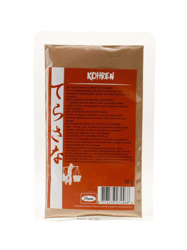 Lotuswurzelpulver, Kohren, Terrasana, 50g