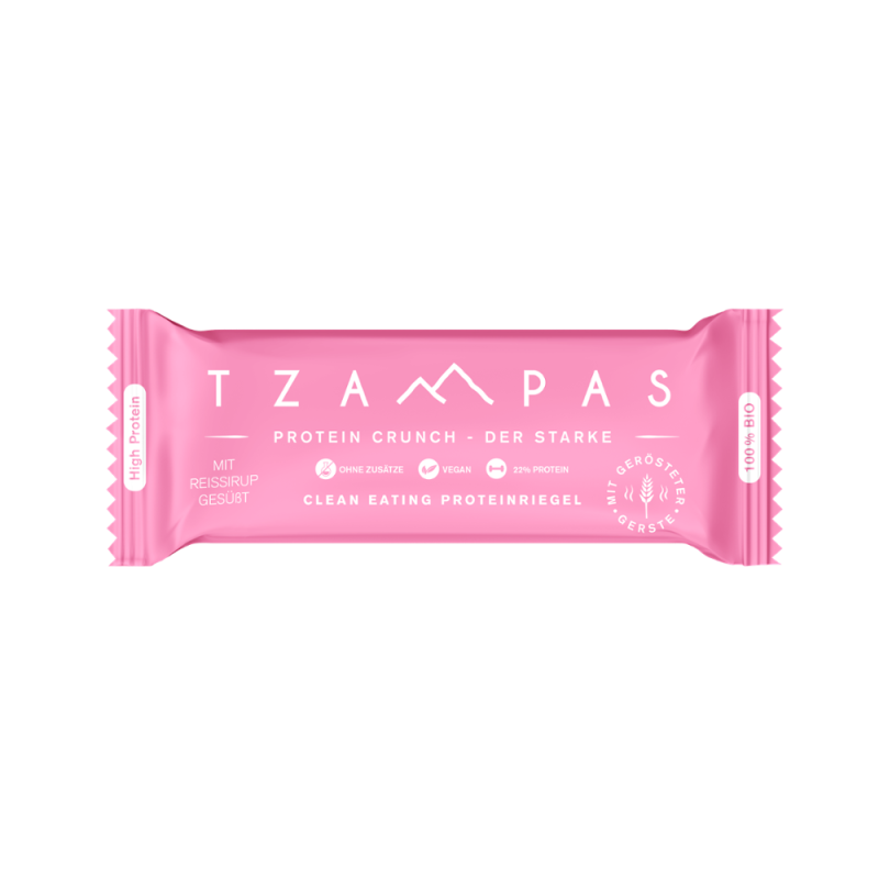 TZAMPAS Energy Bar Protein Crunch, BIO, ETHCL Food Labs, 40g