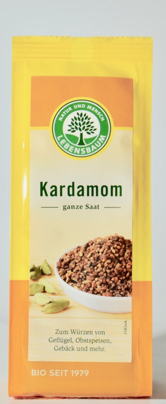 Kardamom ganz ohne Schale, BIO, Lebensbaum, 50g